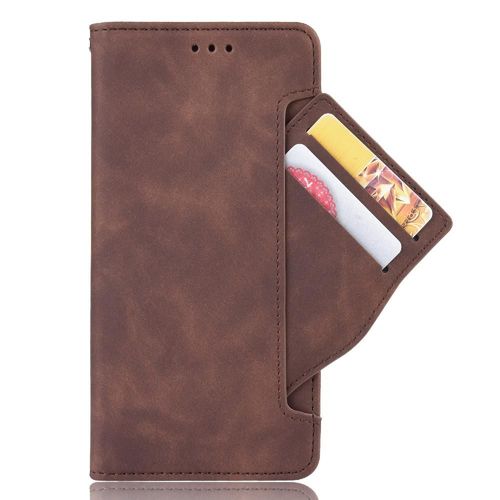 Étui Pour Doogee X95 Fermeture Magnétique Couverture Portefeuille En Cuir, Titulaire De La Carte Réglable Détachable - Le Brun