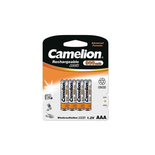 Pack de 4 piles rechargeables Camelion AAA Micro 900mAH