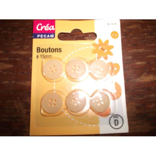 Boutons 15 Mm