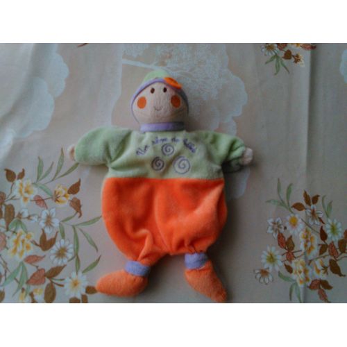 Doudou Marionnette Lutin Orange/Vert/Mauve/Violet Un Rêve De Bébé Cmp