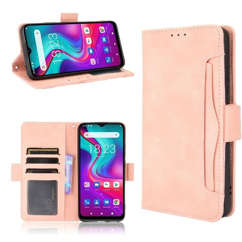 Étui Pour Doogee X95 Titulaire De La Carte Réglable Détachable Fermeture Magnétique Couverture Portefeuille En Cuir, - Couleur Rose