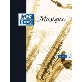 Oxford Lot De 10 Cahiers De Musique 170 X 220 Mm Séyès + Portée 48 Pages