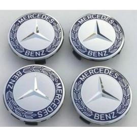 4 centres de roue Mercedes Cache moyeu 75mm embleme jantes logo sigle AMG 75 mm 