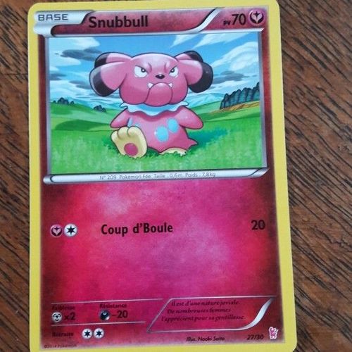 Carte Pokemon Snubbull 27/30