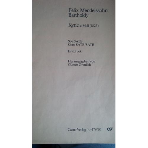 Kyrie C-Moll - Felix Mendelssohn Bartholdy