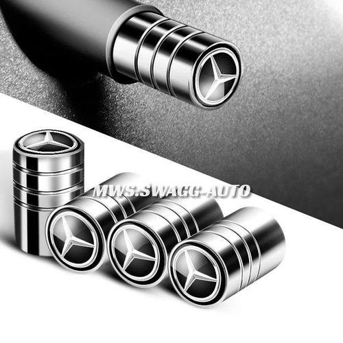 X4 Bouchons De Valve Mercedes Classe A/B/C/D/E Amg Cla Clk Slk Gla/Gle