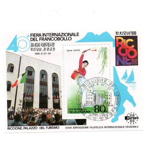 Corée Du Nord- Bloc Feuillet- Xxviième Exposition Philatélique Internationale"Europa"