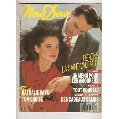 Nathalie Baye 2 P/ Tom Cruise 2p/ Articles Photos Cyndi Lauper / Cher / Christophe Lambert / Travolta / Telly Savalas Kojak /  2224 
