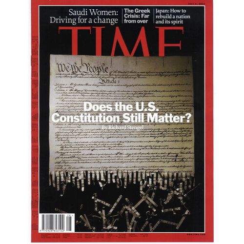 Time Vol.178 N°1 The U.S. Constitution/ Greek Crisis/ Japan/ Super 8 Spielberg Abrams