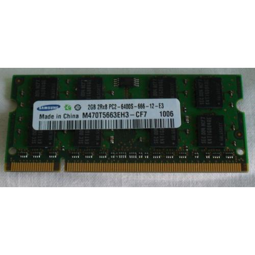 Samsung une barrette de mémoire pour PC portable M470T5663EH3-CF7 1006 DDR2 SODIMM 