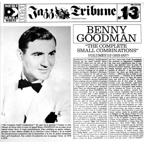 Jazz Tribune N° 13 Pm 43176 - Benny Goodman - The Complete Small Combinations (1935-1937)