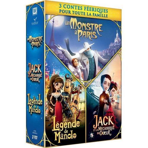 Contes Féeriques : La Légende De Manolo + Jack Et La Mécanique Du Coeur + Un Monstre À Paris - Pack