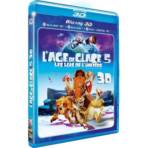 L'age De Glace 5 : Les Lois De L'univers - Blu-Ray 3d + Blu-Ray + Dvd + Digital Hd
