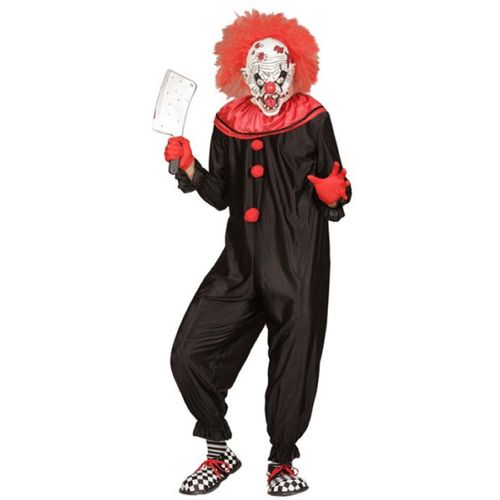 Combinaison Clown Tueur Noir/Rouge (L)