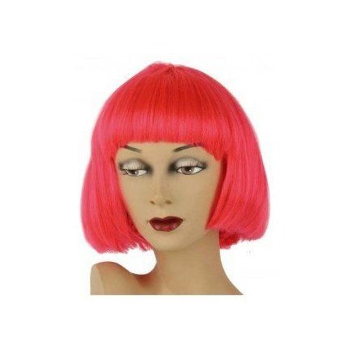 Perruque Neon Courte Rouge
