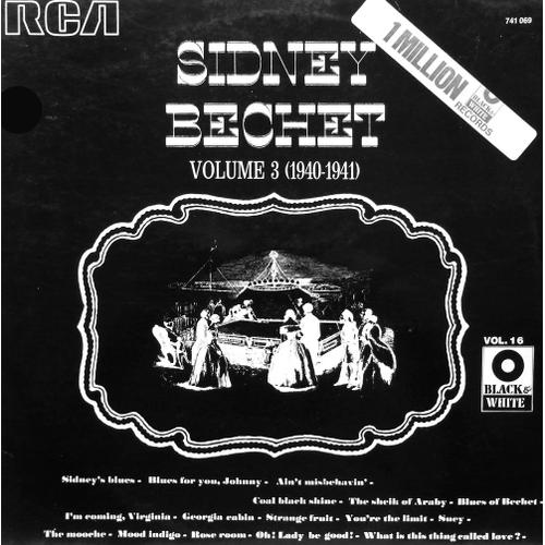 Disque Vinyle Lp 33 Tours - Série Rca Black & White - Victor 741069 - Sidney Bechet - Volume 16 - (1940-1941)