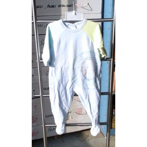 Pyjama "" Petit Bateau""  Cotont6 Mois Bleu 