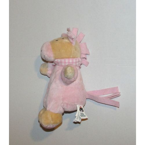 Doudou Cheval Poney Rose Marron Jellycat Musical