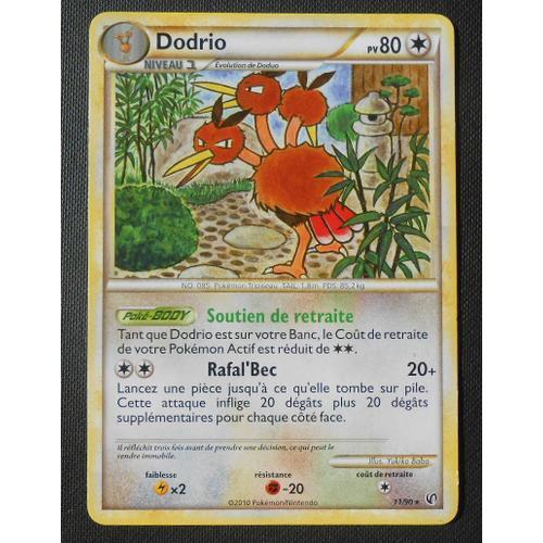 Pokémon - 11/90 - Dodrio - Heartgold Soulsilver Indomptable - Rare