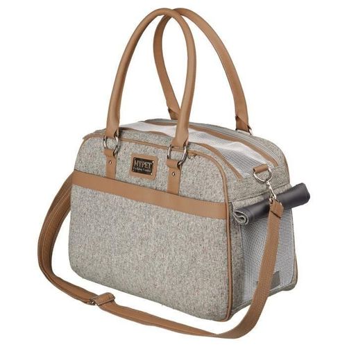Trixie Sac De Transport Helen - 19x28x40 Cm - Gris - Pour Chien Et Chat