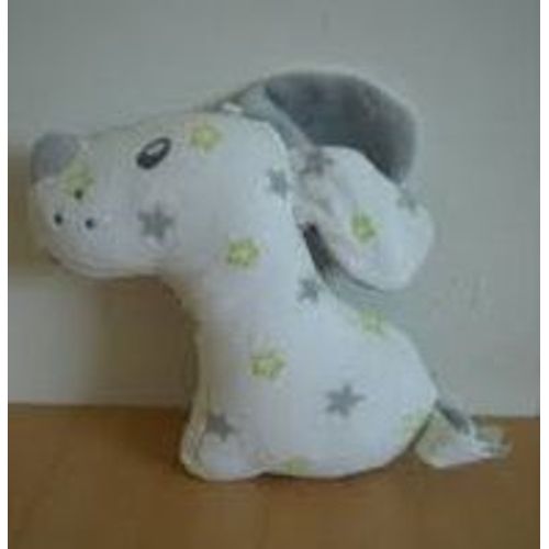 Doudou Chien Sucre D Orge Vert Gris Etoiles