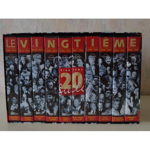 Coffret 10 cassettes VHS LE VINGTIEME SIECLE