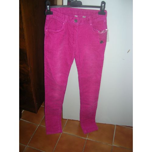 Pantalon Okaïdi Slim Coton 12 Ans Rose