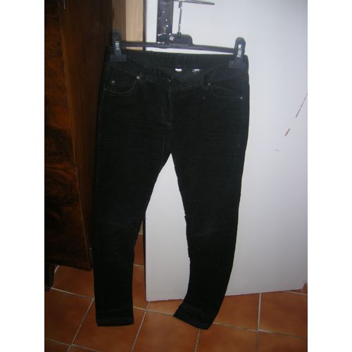 Pantalon Okaïdi Slim Coton 12 Ans Noir