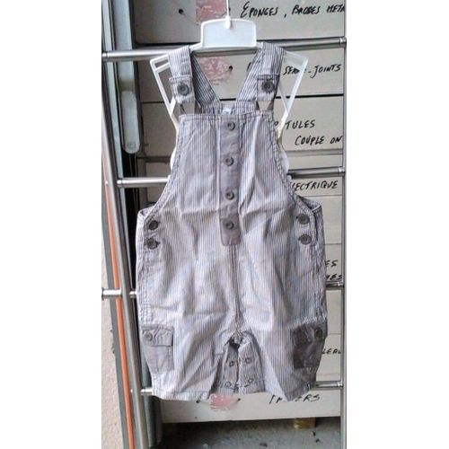 Salopette "" La Halle"" Coton T24 Mois Gris