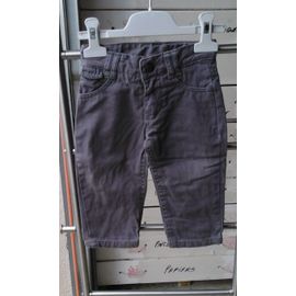 Pantalon "" Tex "" Coton T12 Mois Gris Foncé