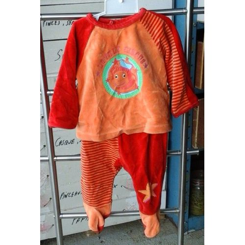 Pyjama "" Vertbaudet "" Coton T6 Mois Rouge