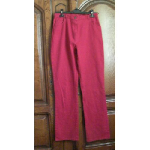 Pantalon Rouge Camaïeu - Taille 40