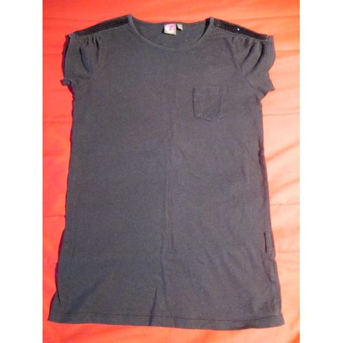 Tee-Shirt Noir Avec Strass 12 Ans