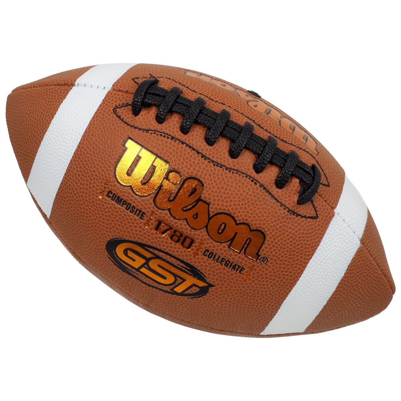 Ballon Football Americain Wilson Gst Composite Off Footbal Orange Rakuten