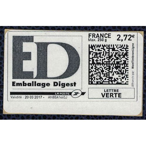 France Vignette Mon Timbre En Ligne Emballage Digest