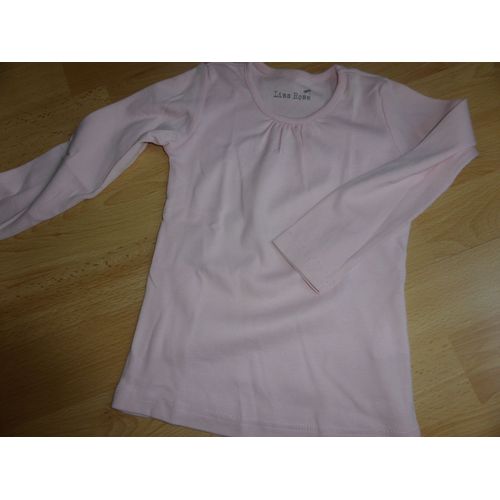 T-Shirt Lisa Rose T-Shirt Manches Longues Coton 3 Ans Rose Pastel