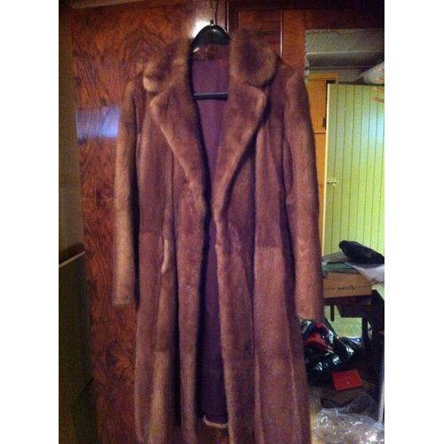 Manteau Vison Fourrure 40 Marron