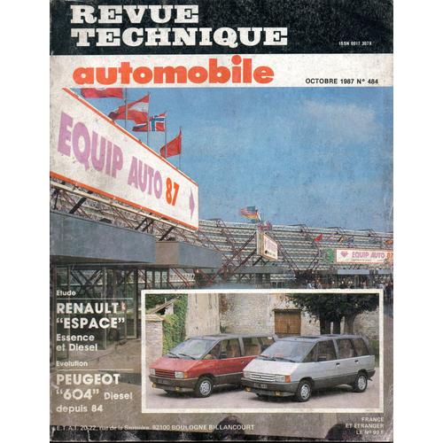 Revue Technique Automobile N° 484 Renault Espace Essence Et Diesel