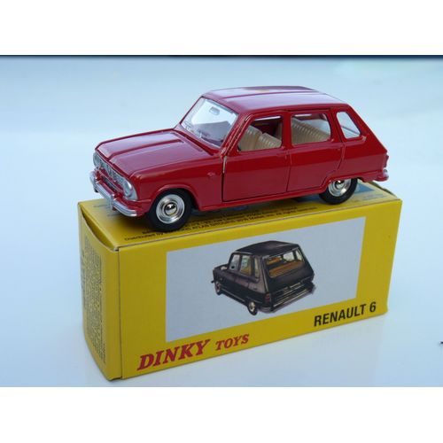 Renault 6 R6 Rouge 1/43 Dinky Atlas 1416 Dinky Toys-Dinky Toys