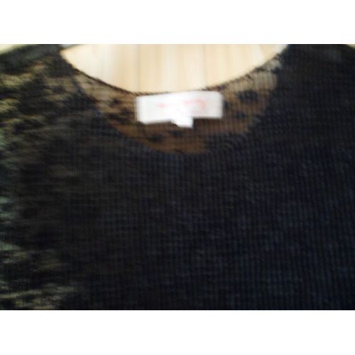 Top René Derhy Polyester 36 Noir