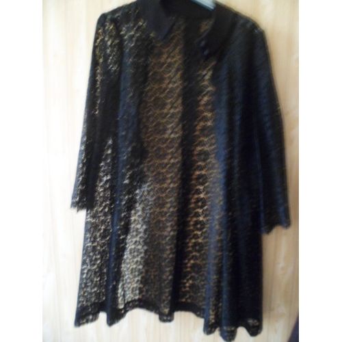 Déshabillé Dentelle Noire. Taille 38