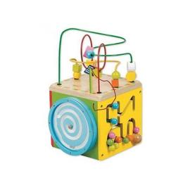 Grand cube d'activité en bois 4 en 1 jeu d'éveil 1 an premier âge éducatif  apprentissage - Multicolore - Kiabi - 50.99€