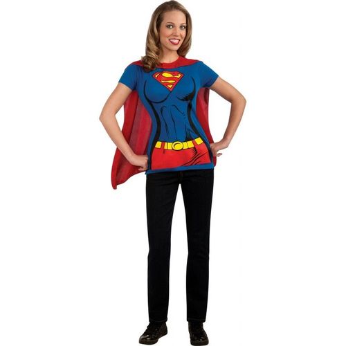 Tee-Shirt Supergirl Femme - S - Bleu