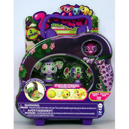 Zoobles - Spring To Life - Petagonia Collection - 3 Zoobles -  Georgie ,Cheyenne ,Fenn9