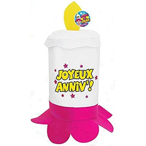 Chapeau Anniversaire Rose - Taille Unique ¿