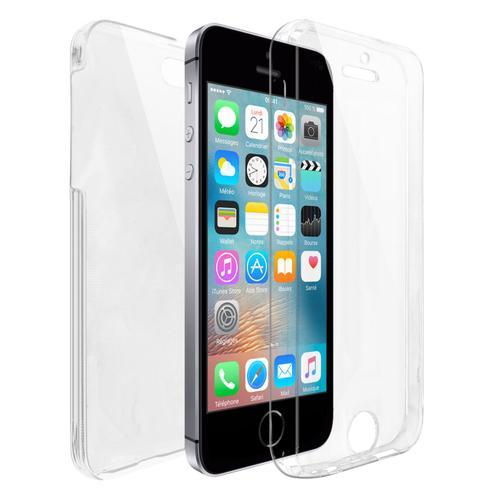 Coque Iphone Se/5/5s - Caseink Coque Apple Iphone Se/5/5s [Protection Intégral Avant Arrière Tpu Gel - Defense 360°] Transparente