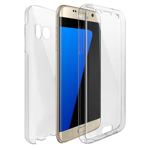 Coque Galaxy S7 Edge (G935) - Caseink Coque Pour Samsung Galaxy S7 Edge (G935) [Protection Intégral Avant Arrière Tpu Gel - Defense 360°] Transparente