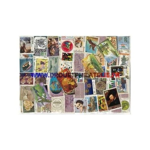 Inde 400 Timbres Differents Obliteres