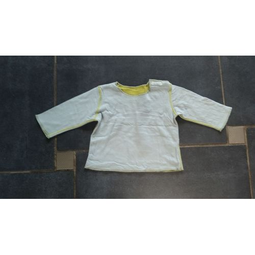 T-Shirt Petit Bateau Coton 6 Mois Vert