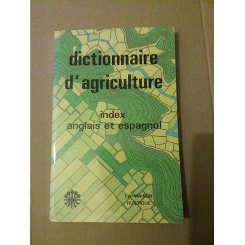 Dictionnaire D'agriculture Index Anglais Et Espagnol
